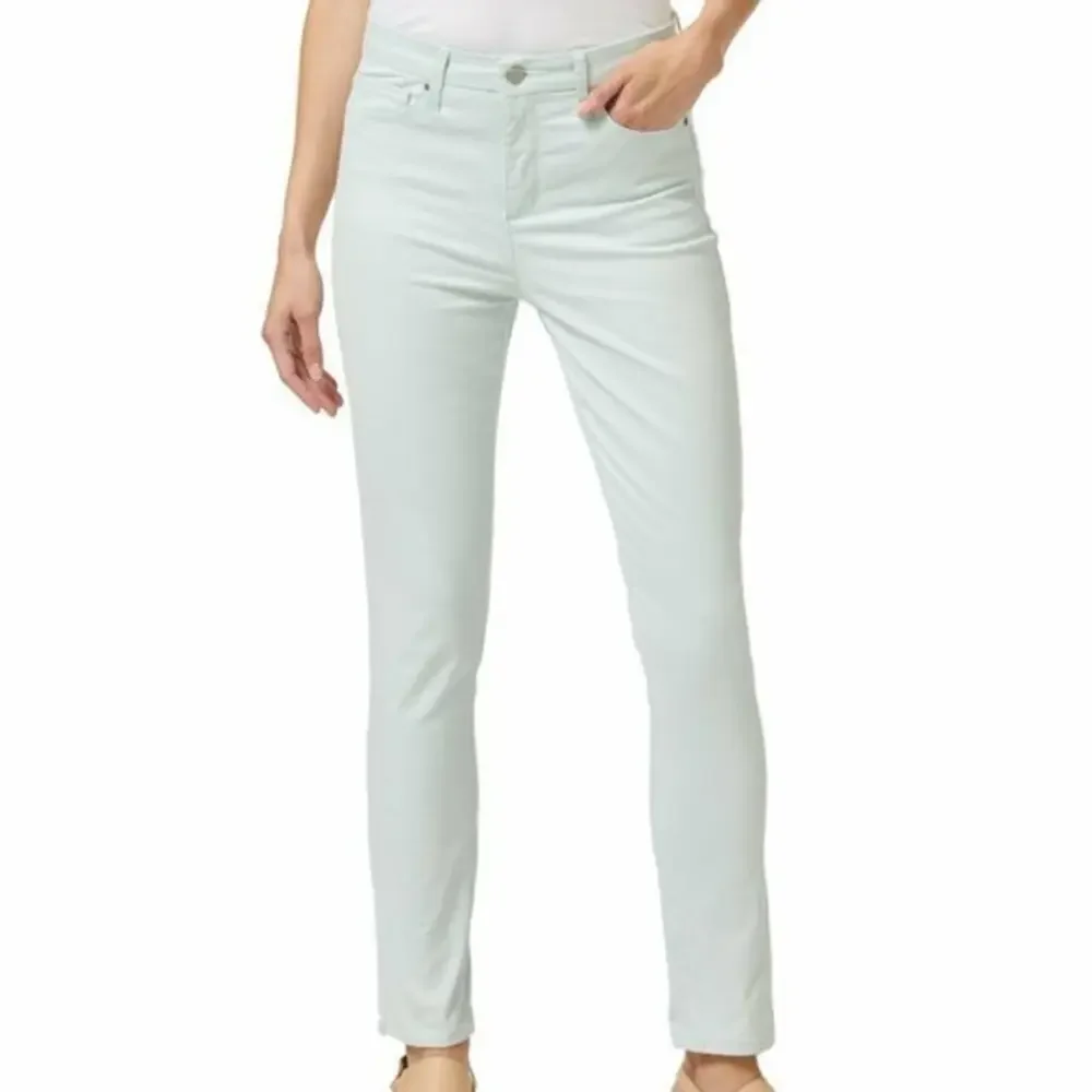 New Ellen‎ Tracy 16 Celadon Blue The Newport High Rise Stretch Soft Skinny Pants